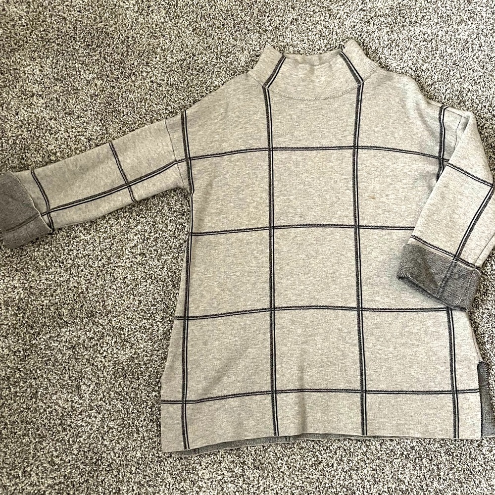 Oversized mock neck sweater